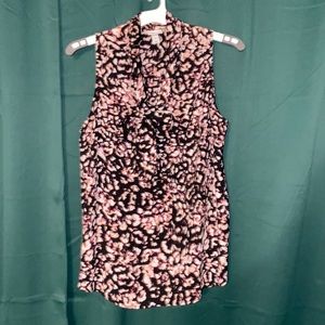 AVA & VIV short sleeve blouse with tie
